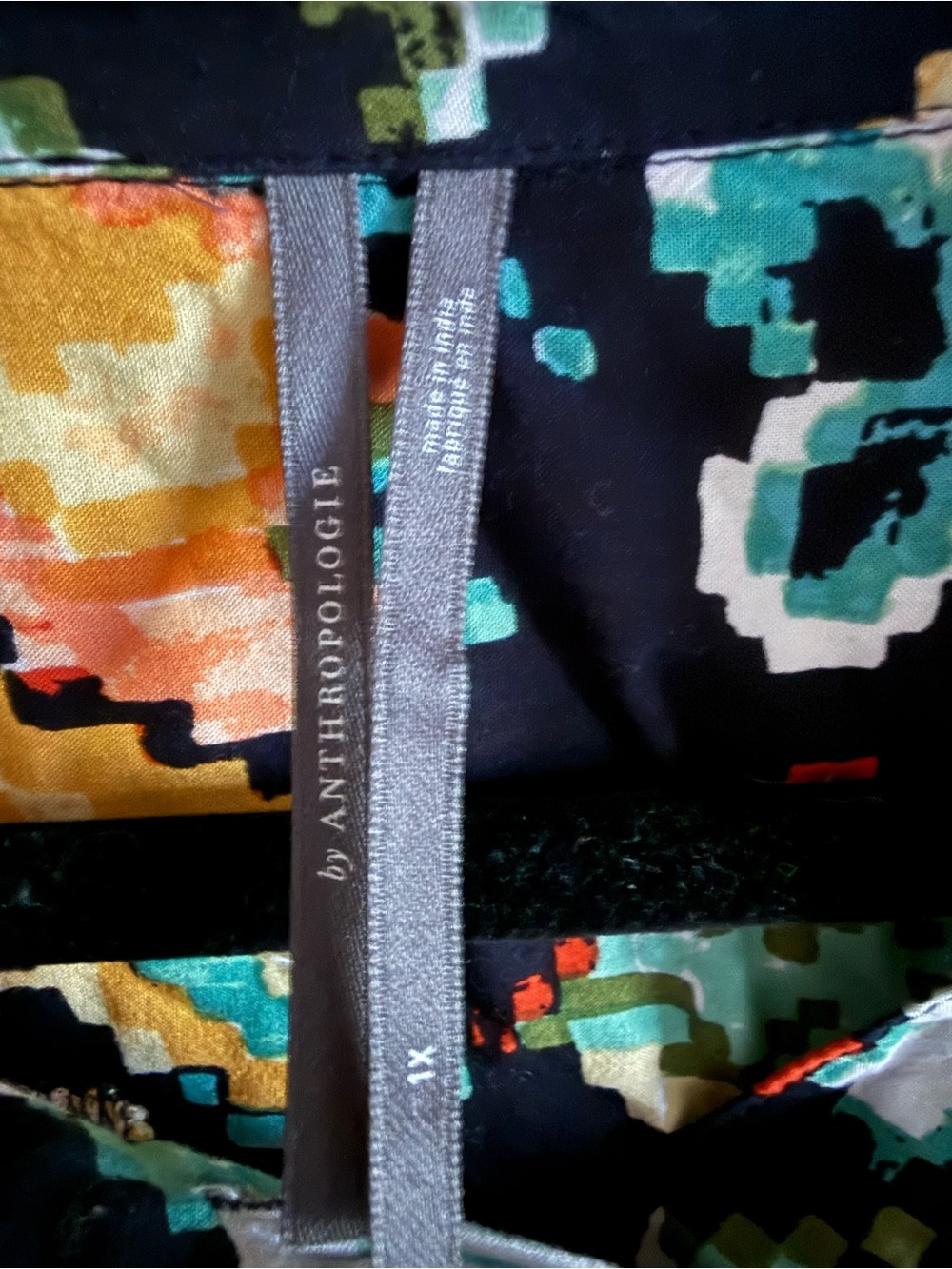 Anthropologie Flutter Sleeve Printed Pajama Dress 1X - Picture 3 of 5